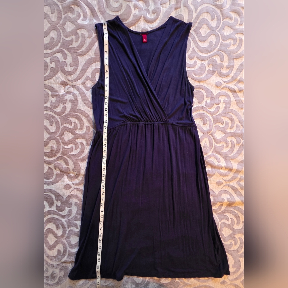 Xhilaration Dark Blue Sleeveless Midi Dress